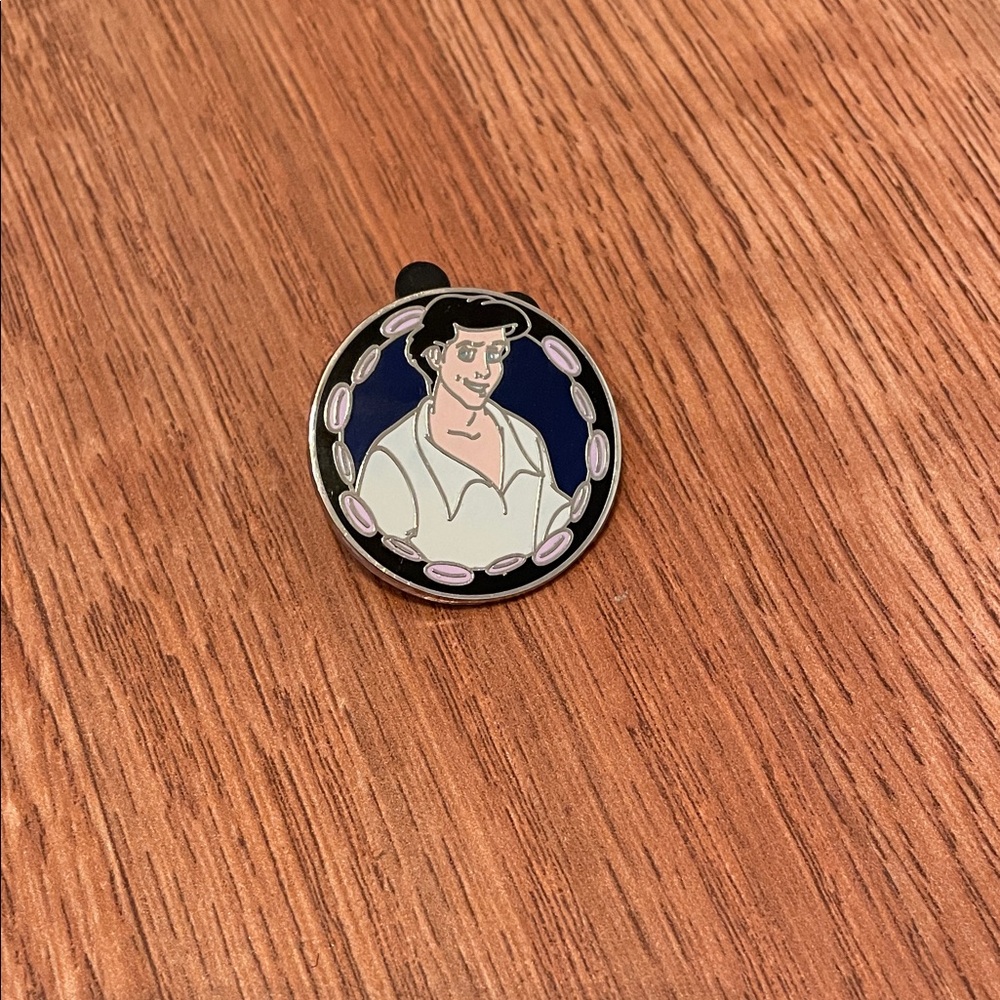 Eric Black and Blue Disney Enamel Pin